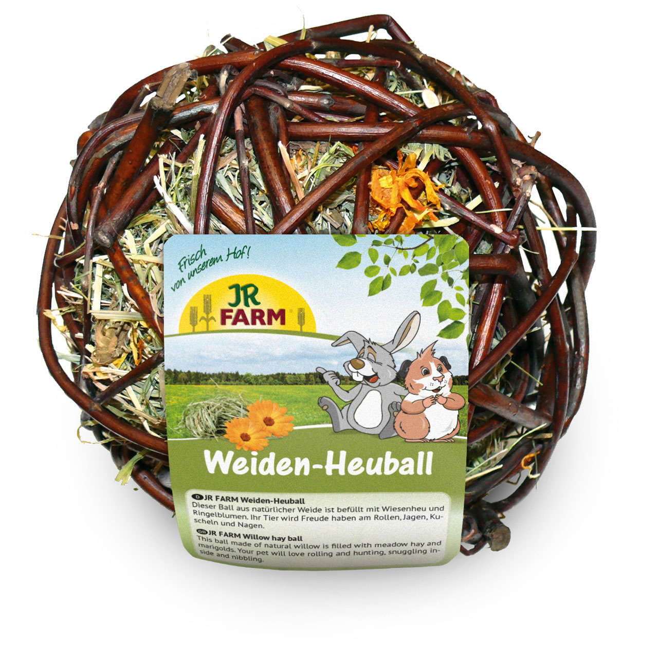 Boule de foin de saule pour lapin - JR Farm