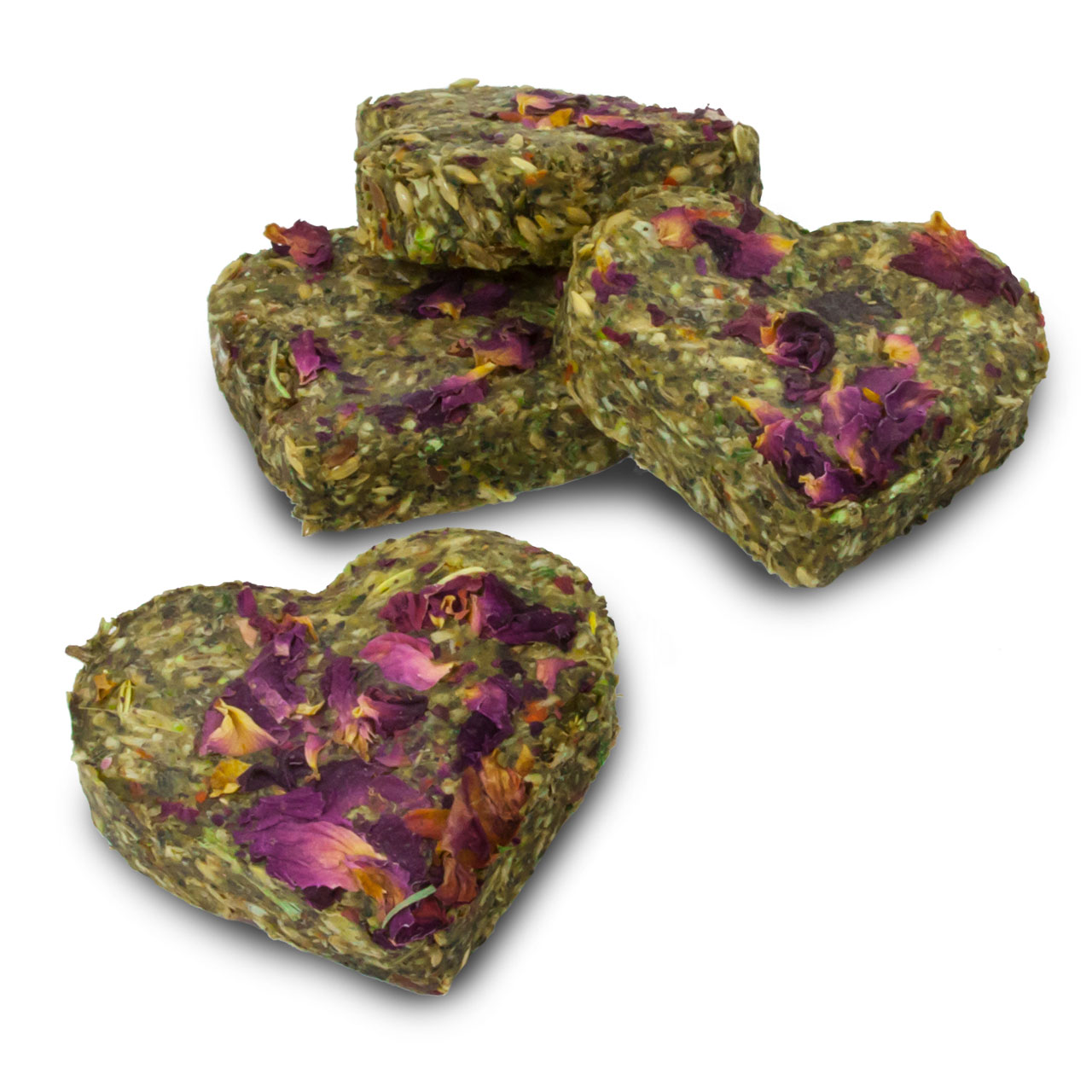 Friandises naturelles pour lapin : Coeur de roses sans céréales - JR Farm