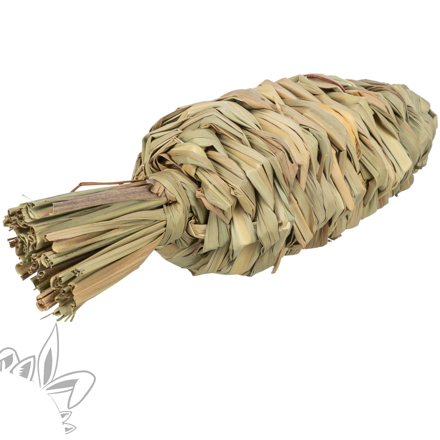 Jeu naturel pour lapin : carotte en herbe