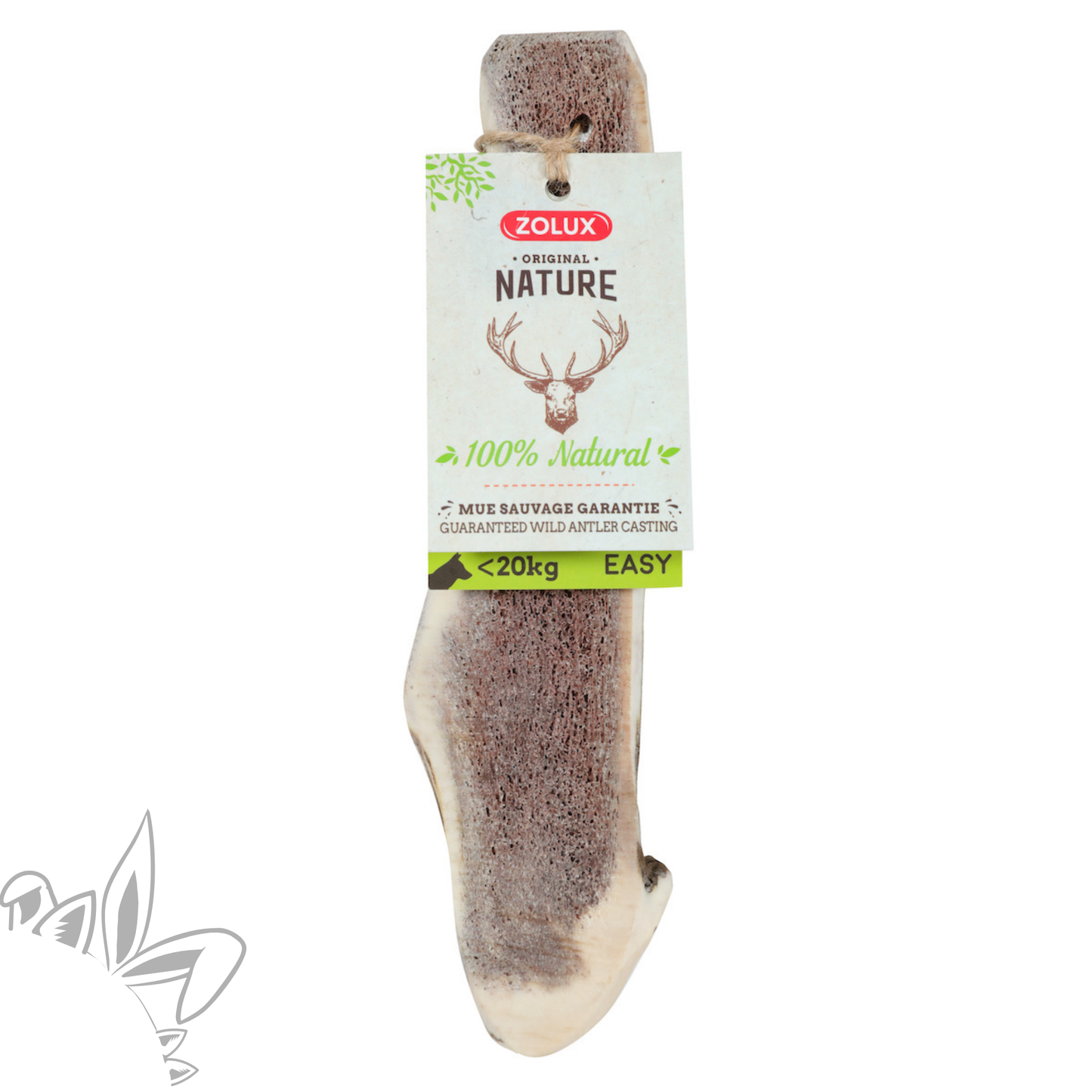 Bois de cerf tranché