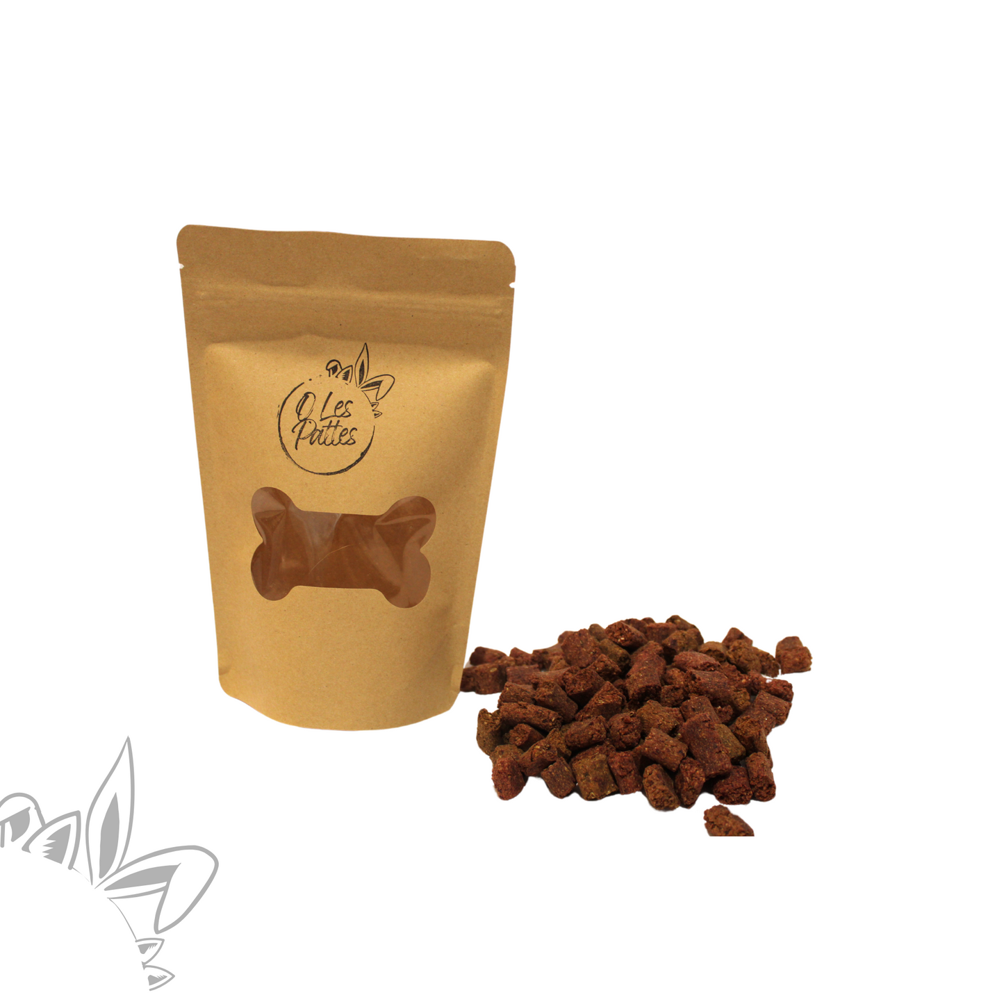 Friandises hypo allergeniques et naturelles pour chien : cubes aux insectes