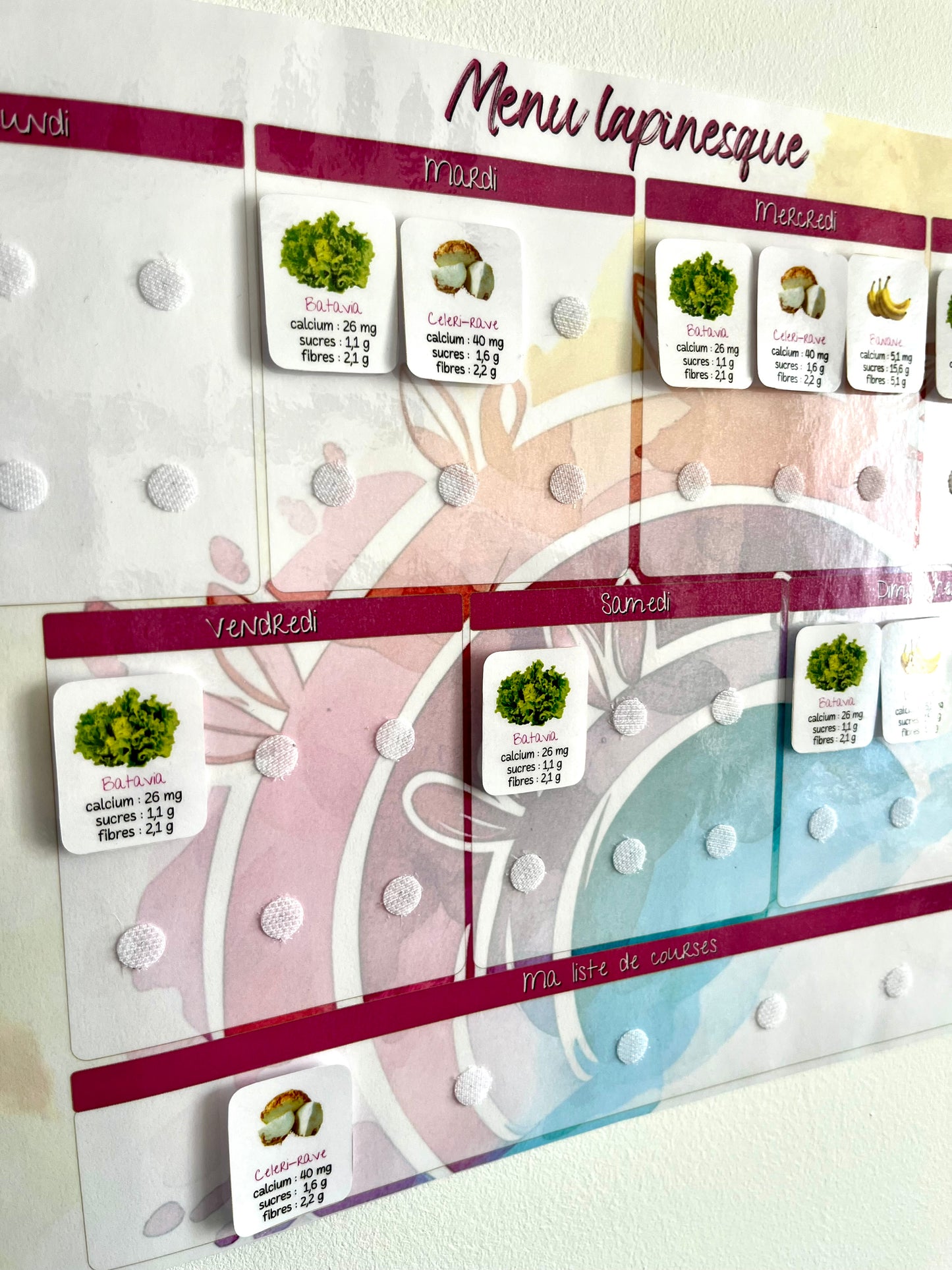 Organisateur de repas Lapinesque Family - Astic’Home