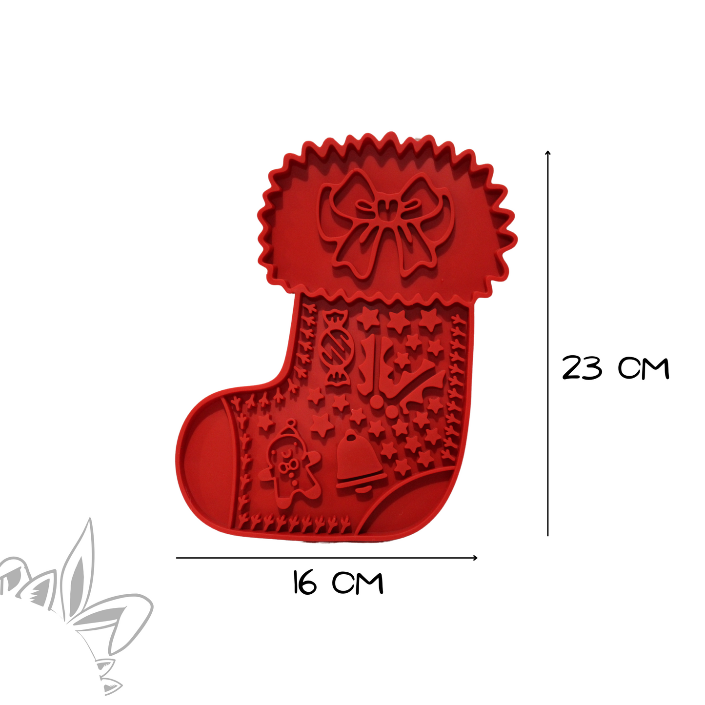 Tapis de lèchage à ventouses - Edition Noël