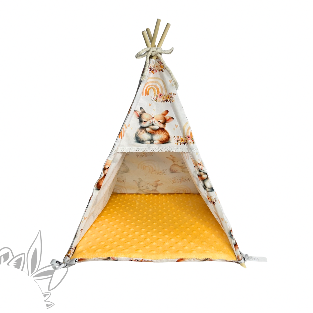 Tipi Astic’Home - Tissu Lapin Arc-en-ciel