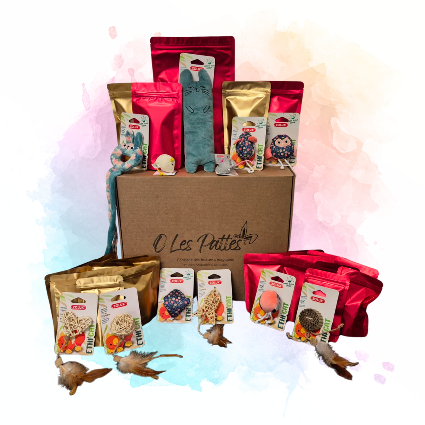 Calendrier de l’avent pour chat friandises et jeux