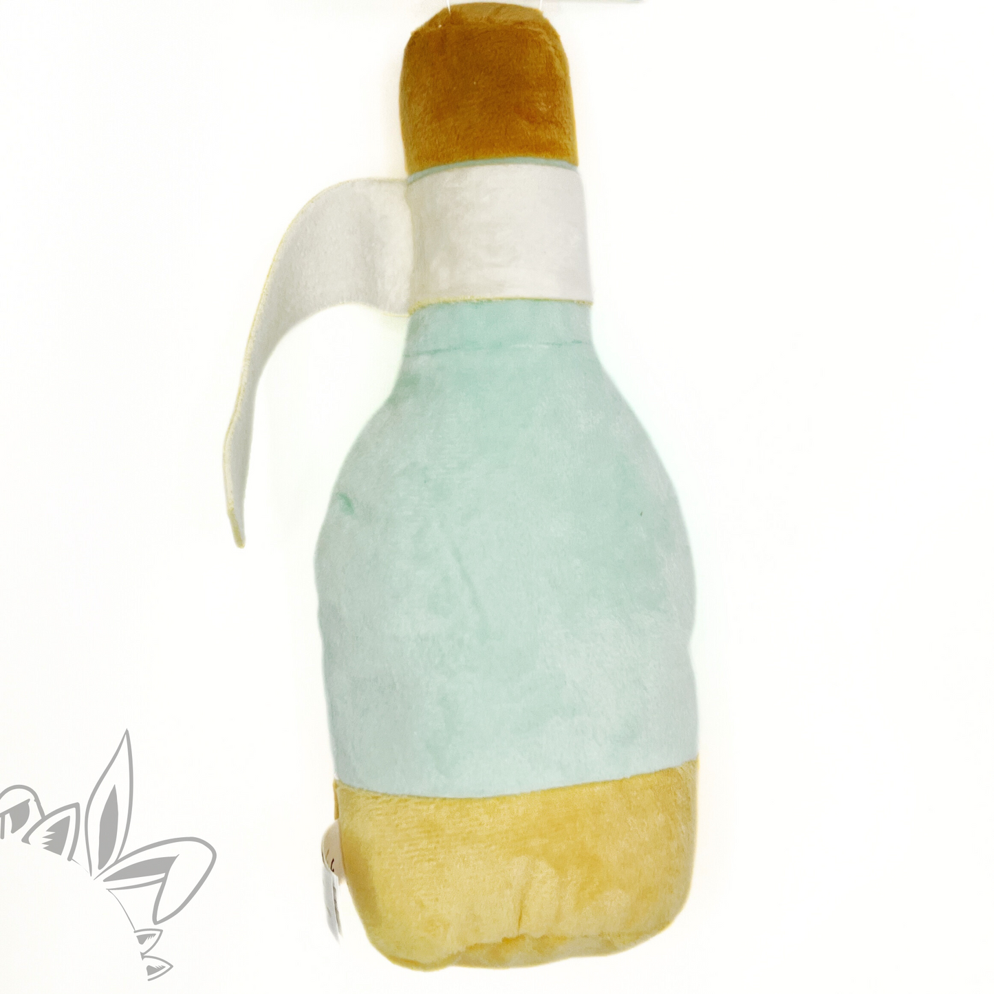 Peluche bouteille à la mer