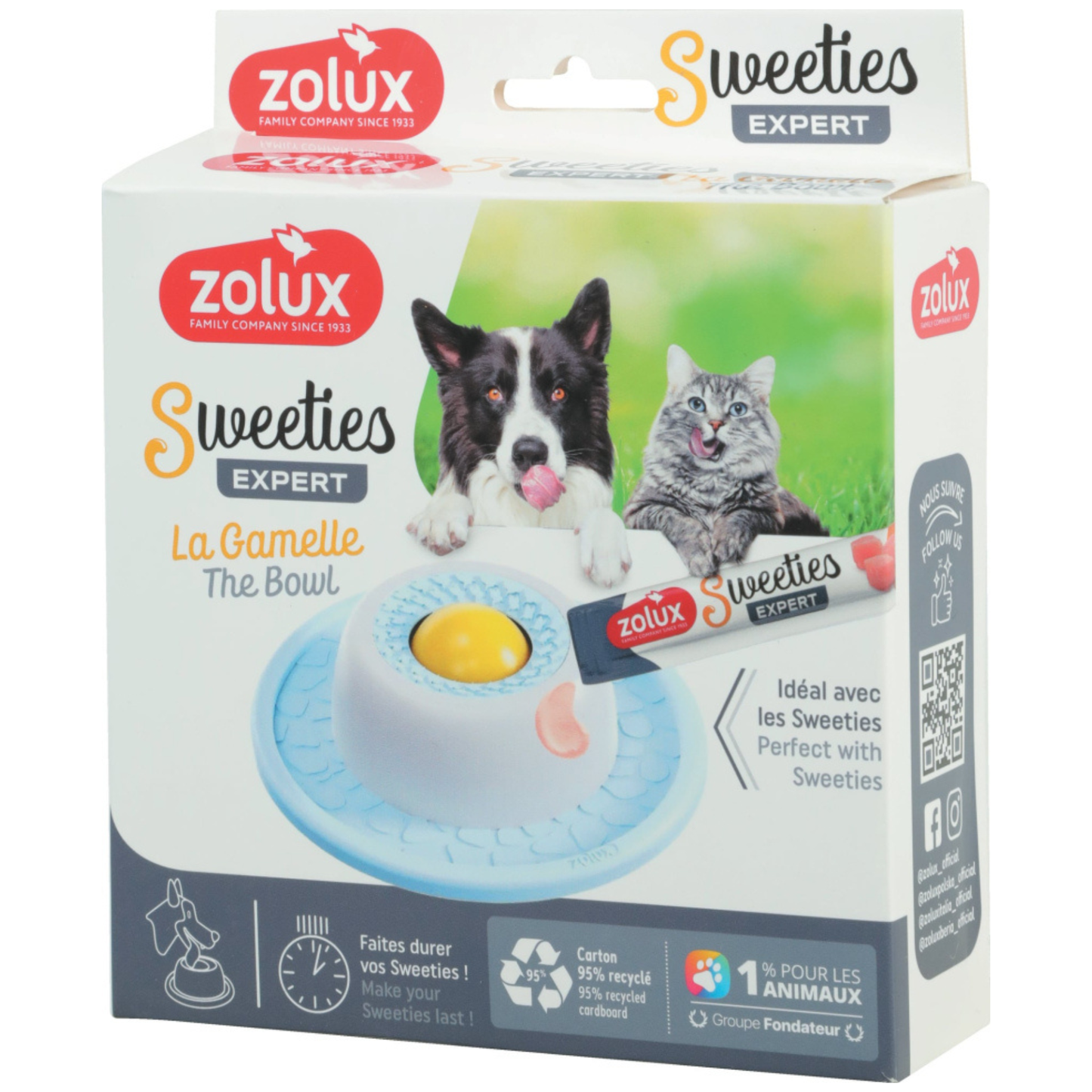 gamelle pour chien friandises crémeuse
