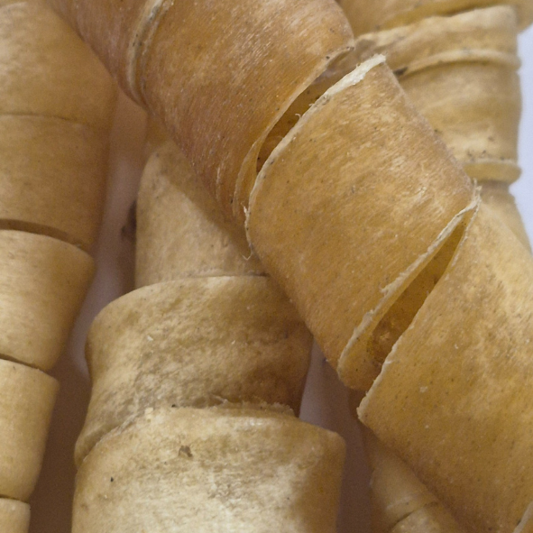peau de buffle torsadée - mastication et friandises naturelles pour chiens