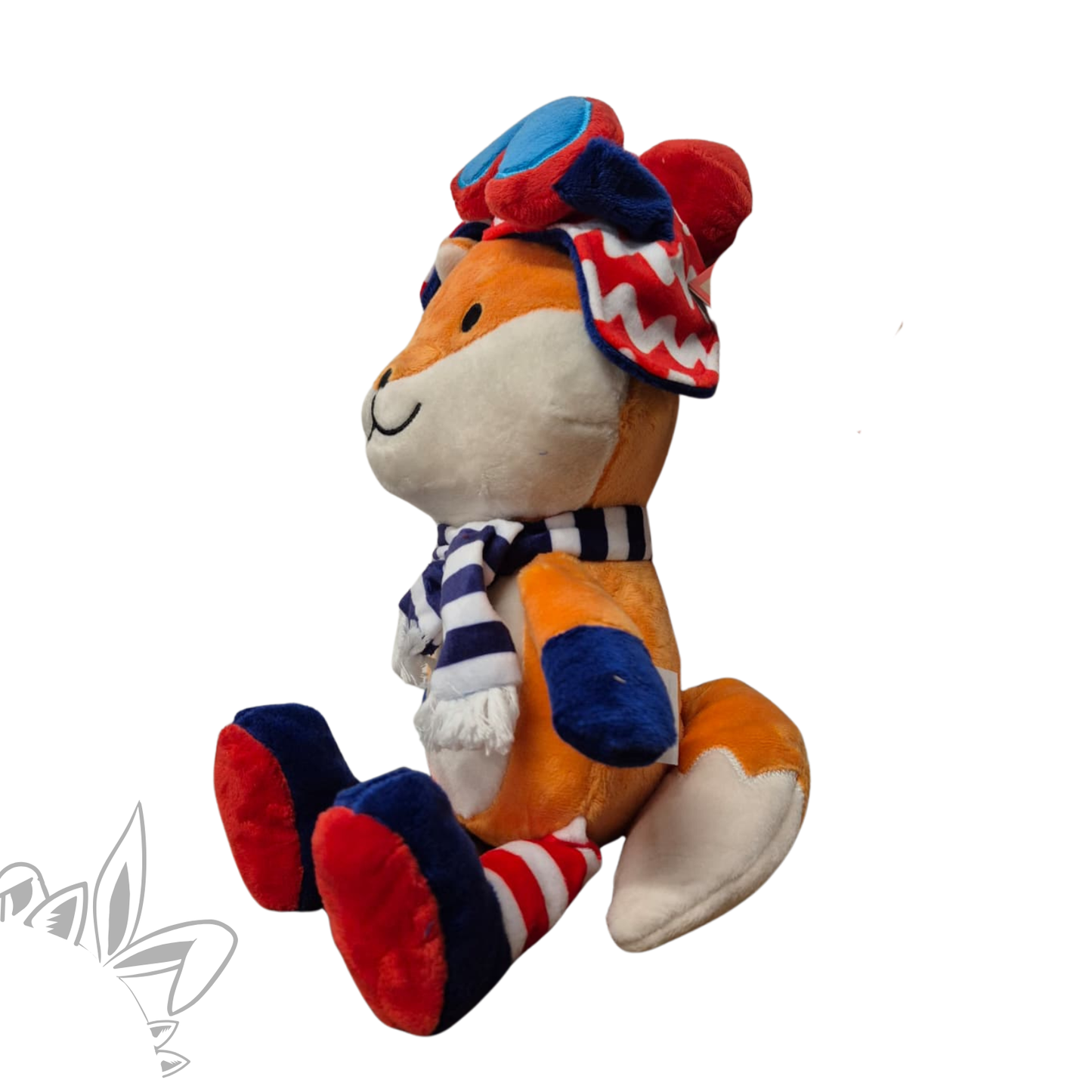 renard peluche jouet pour chien