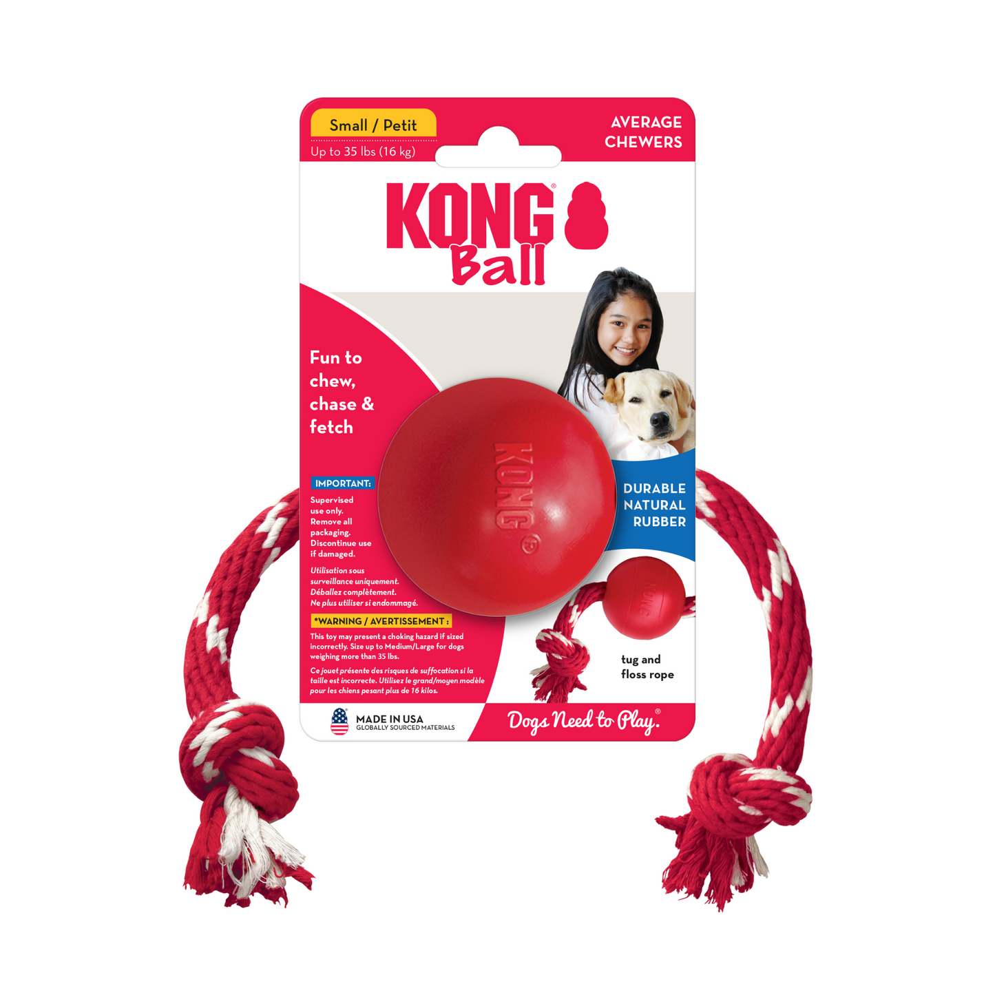 KONG Ball avec corde