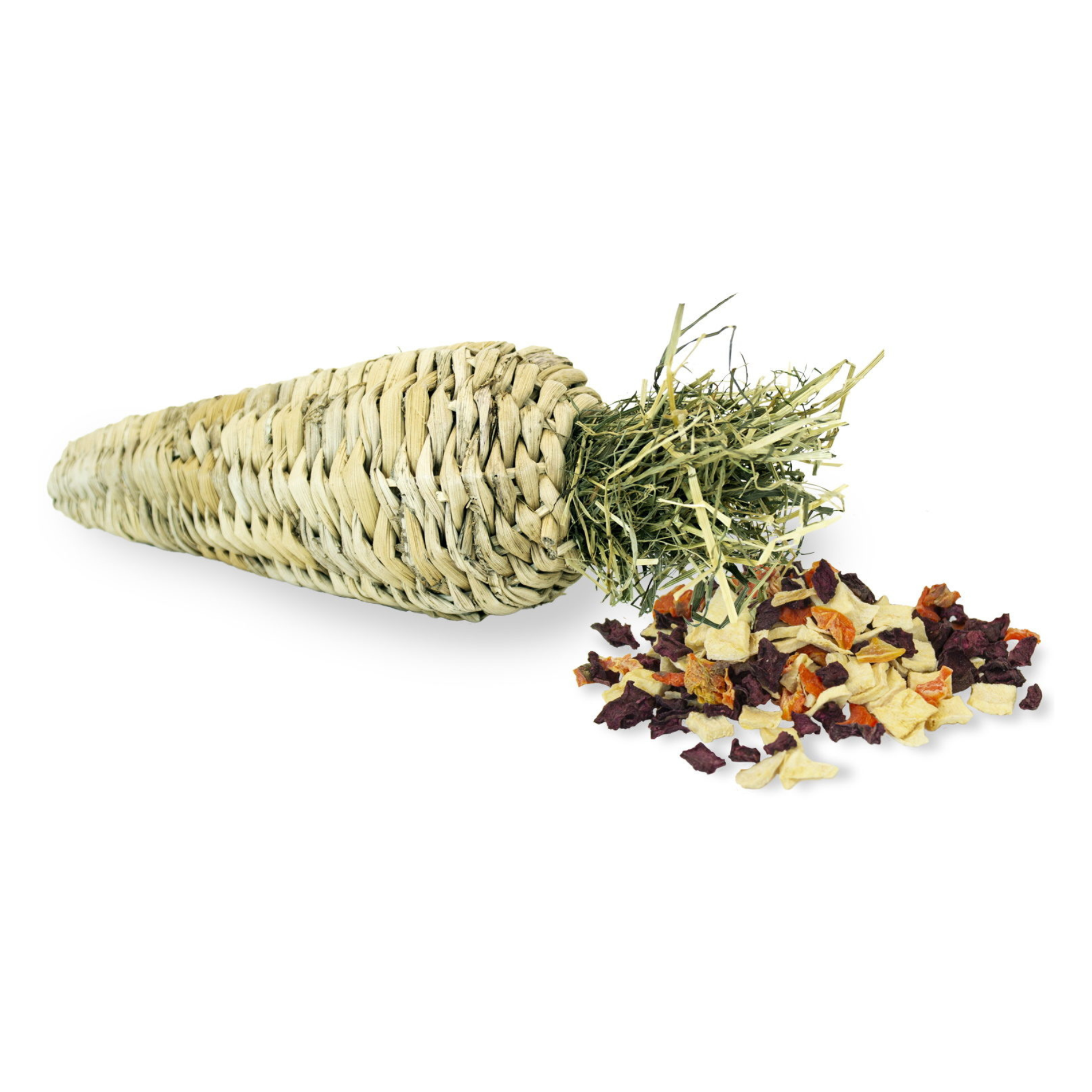 Carotte fourrée aux friandises, jeu pour lapin