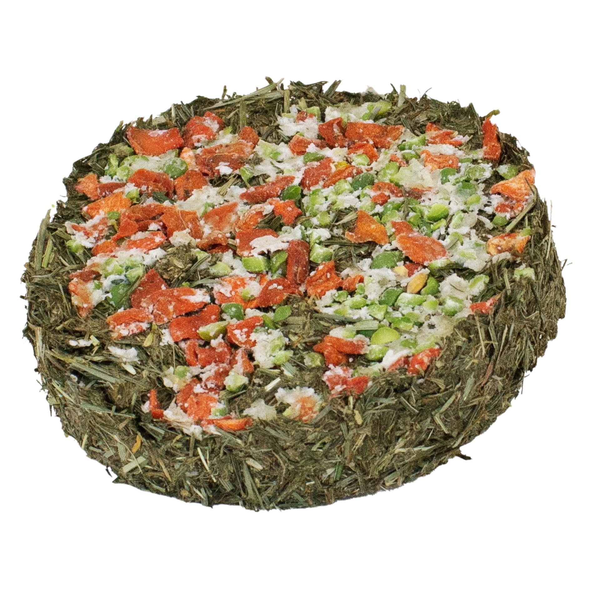 Gateau au foin et légumes pour lapin riche en fibre