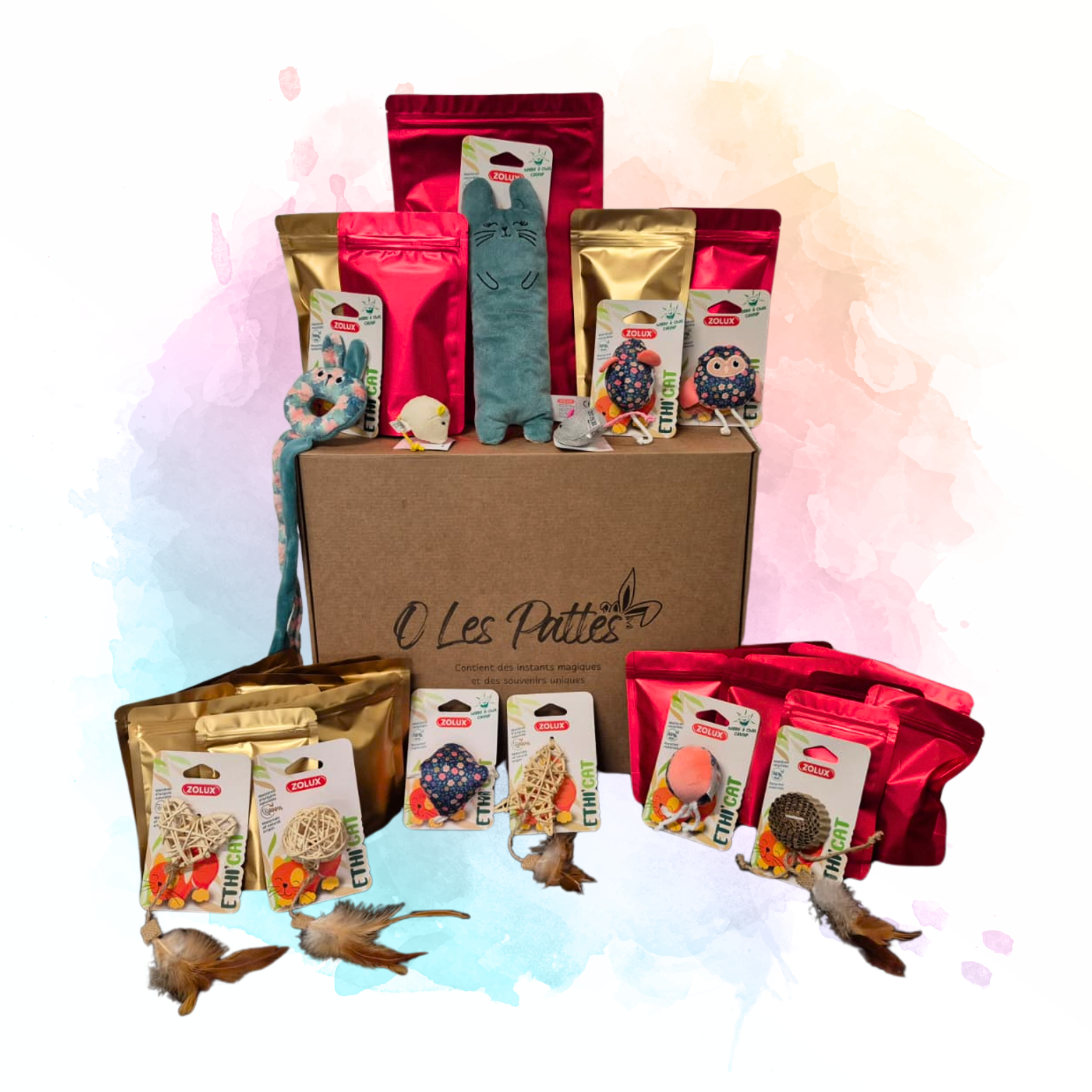 Calendrier de l’avent pour chat friandises et jeux