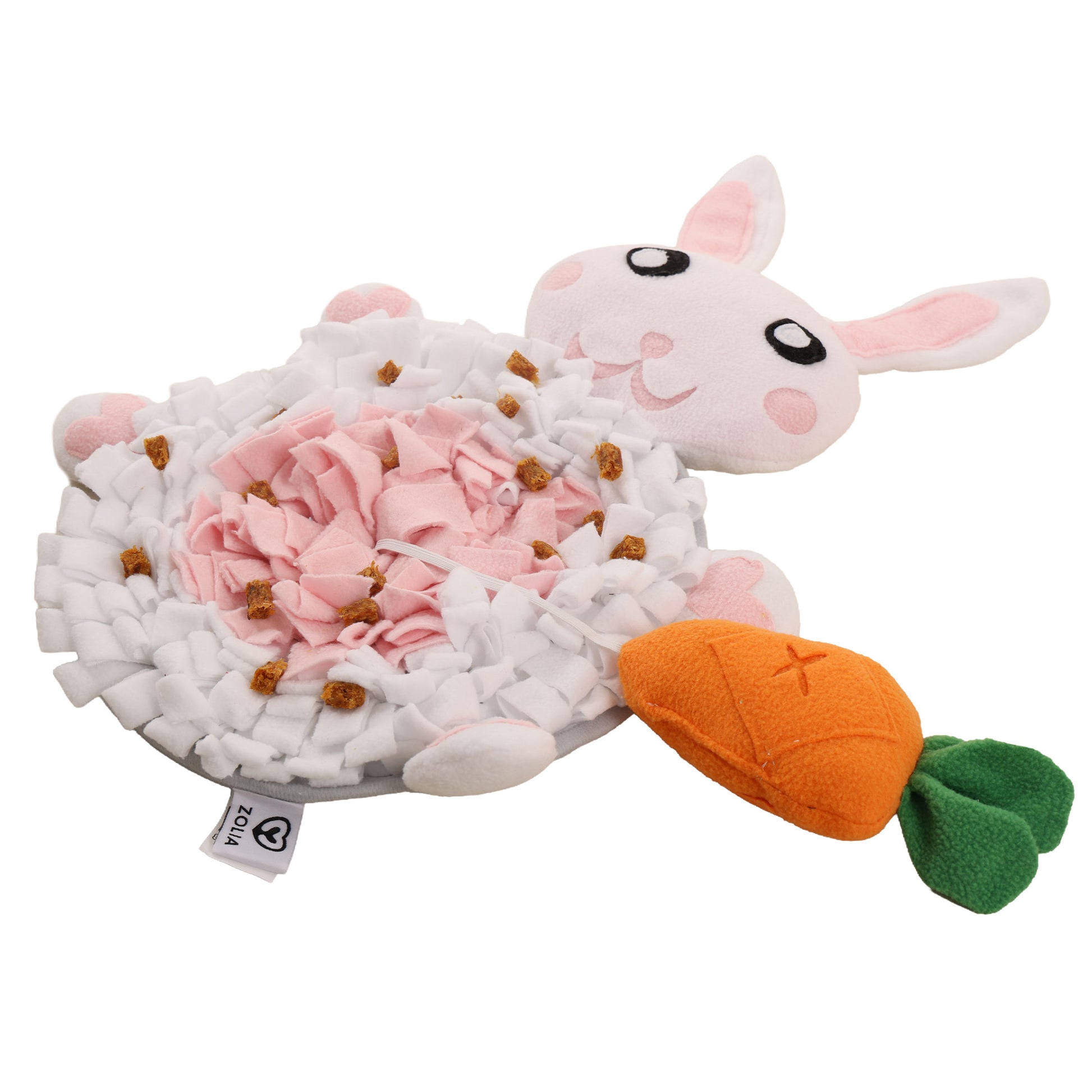 Tapis de fouille pour lapin LapiFouille - Zolia
Un jeu d'intelligence doux et stimulant pour cacher les friandises et apaiser votre compagnon