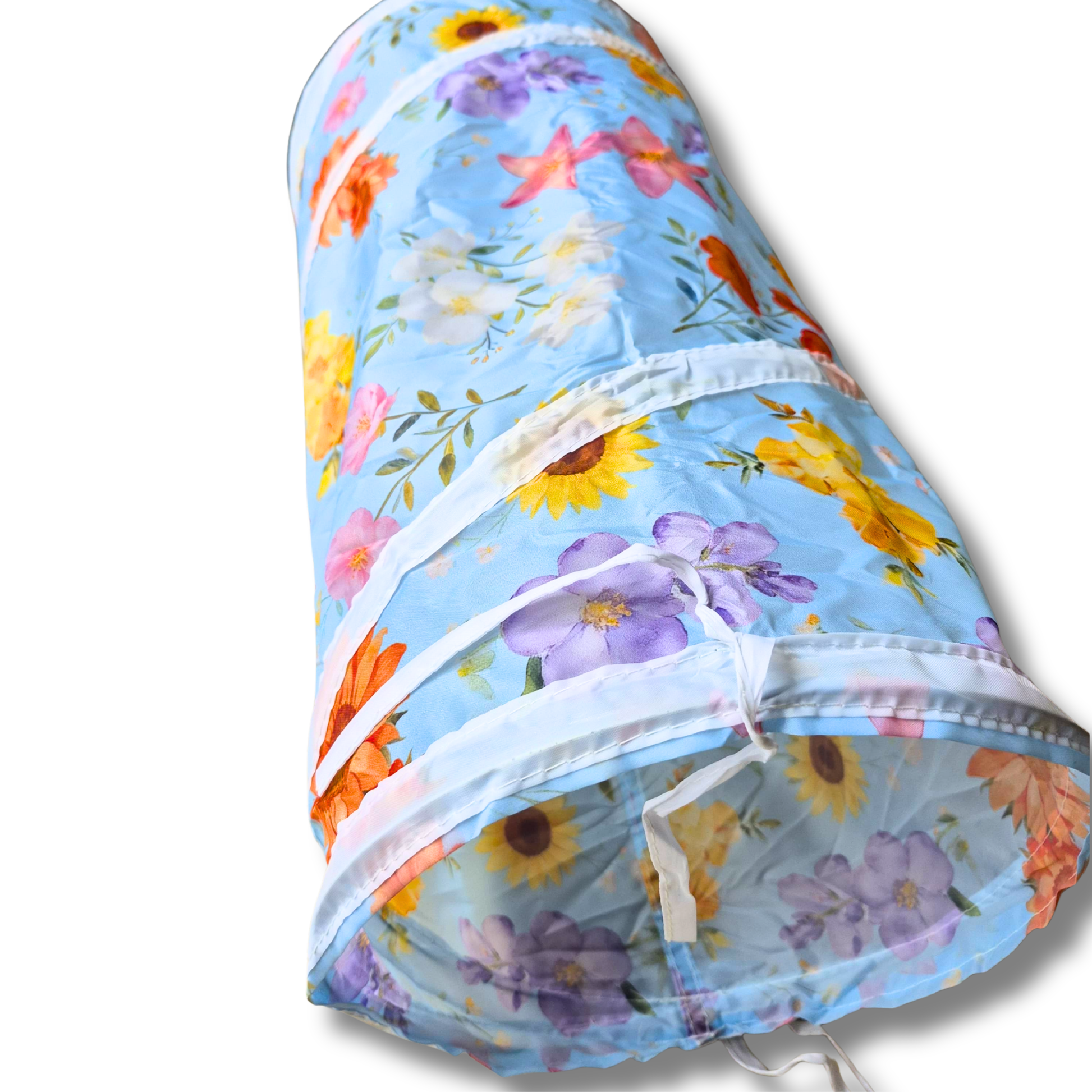 petit tunnel pour lapins motif fleurs